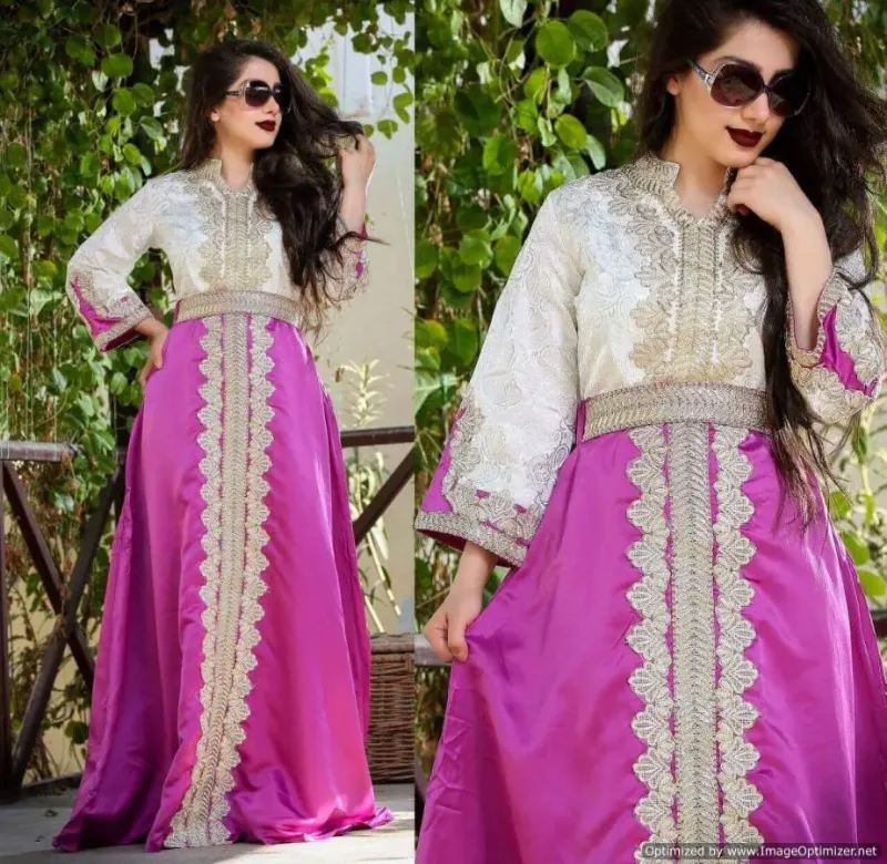 Picture of Radhe Designer Multicolor Georgette Kaftan Dress for Women - F115
