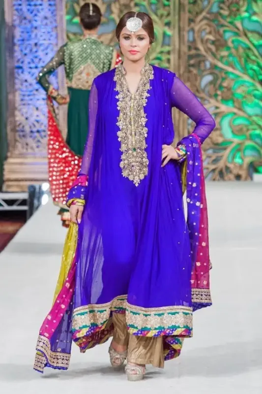Picture of Radhe Designer Multicolor Georgette Kaftan Dress for Women - F116