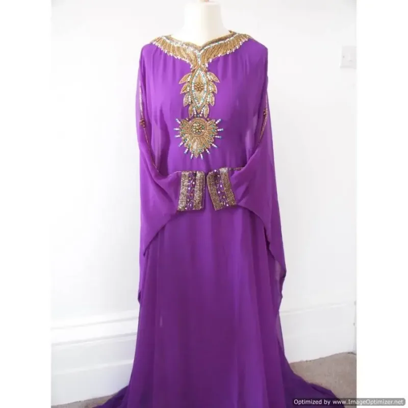 Picture of Radhe Designer Multicolor Georgette Kaftan Dress for Women - F132