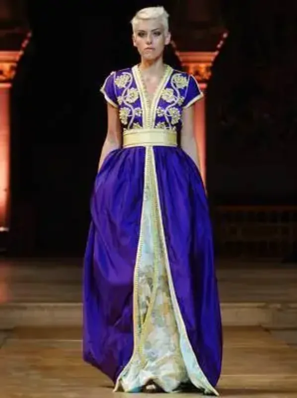 Picture of Radhe Designer Multicolor Georgette Kaftan Dress for Women - F133