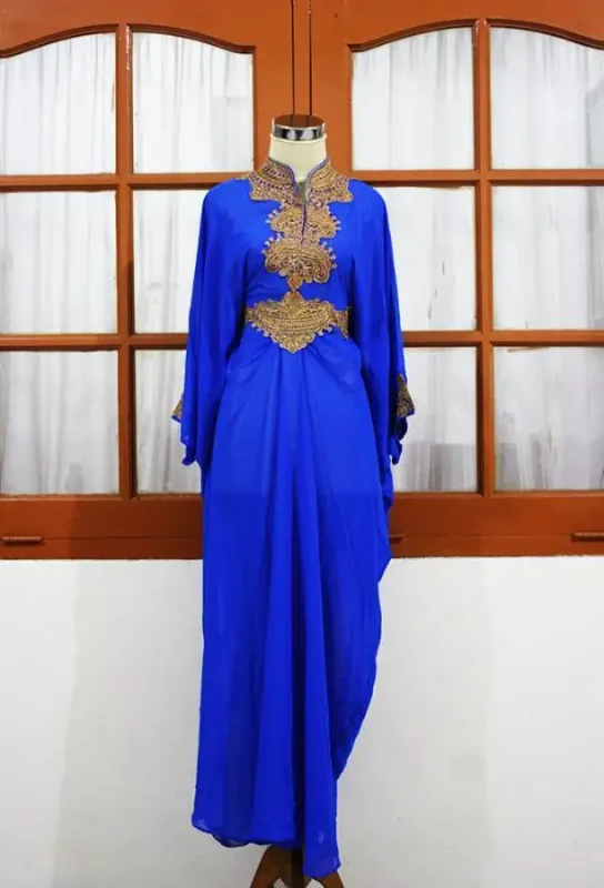 Picture of Radhe Designer Multicolor Georgette Kaftan Dress for Women - F129