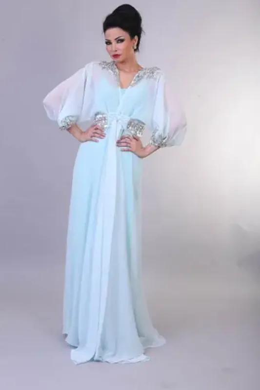 Picture of Radhe Designer Multicolor Georgette Kaftan Dress for Women - F231
