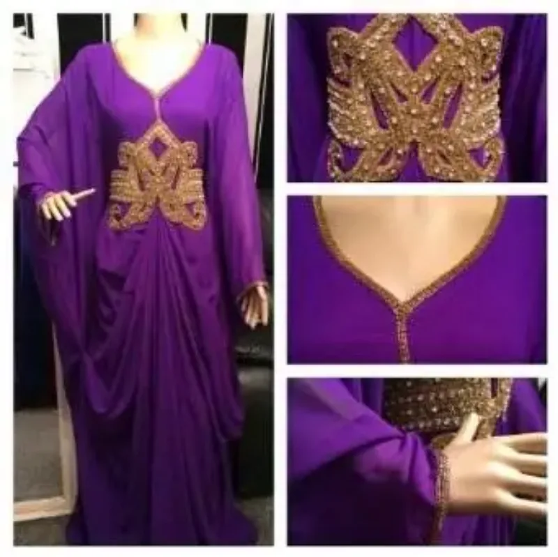 Picture of Radhe Designer Multicolor Georgette Kaftan Dress for Women - F142