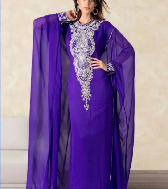 Picture of Radhe Designer Black Georgette Kaftan Dress for Women - F139