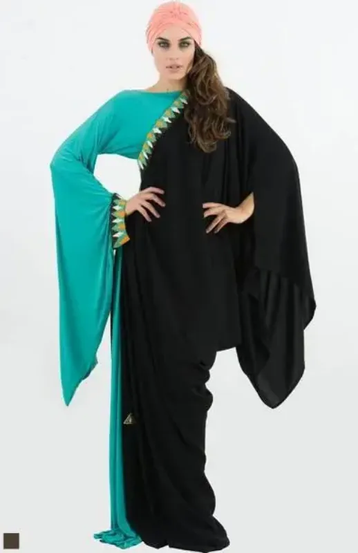 Picture of Radhe Designer Multicolor Georgette Kaftan Dress for Women - F150