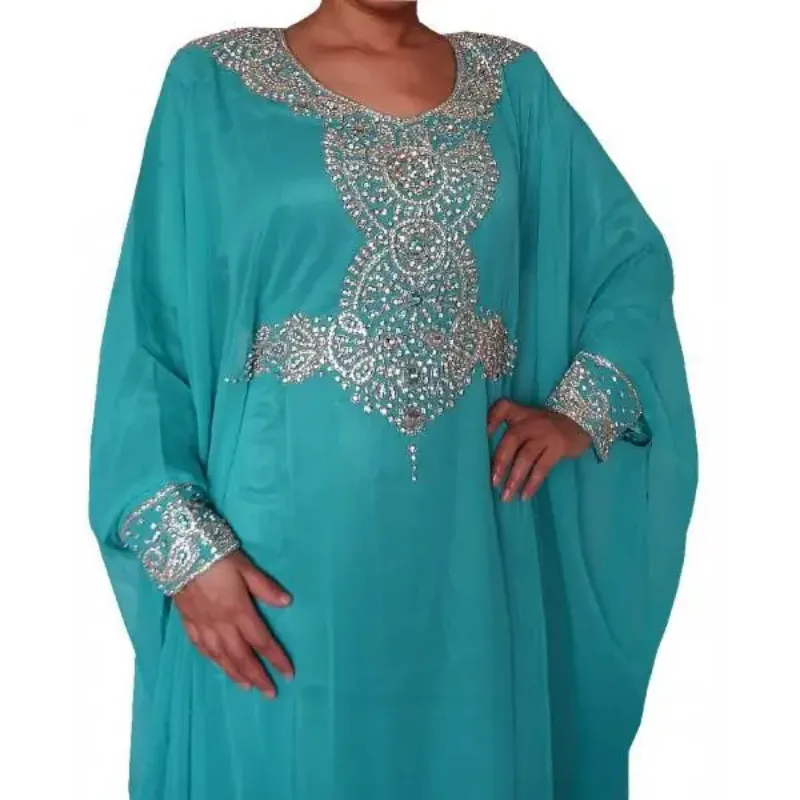Picture of Radhe Designer Multicolor Georgette Kaftan Dress for Women - F165