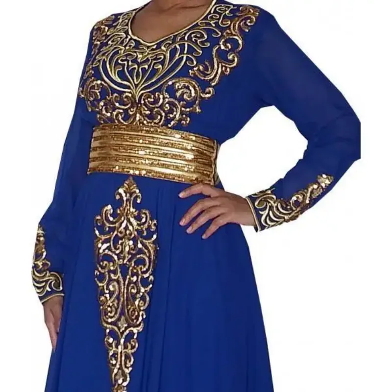 Picture of Radhe Designer Multicolor Georgette Kaftan Dress for Women - F163