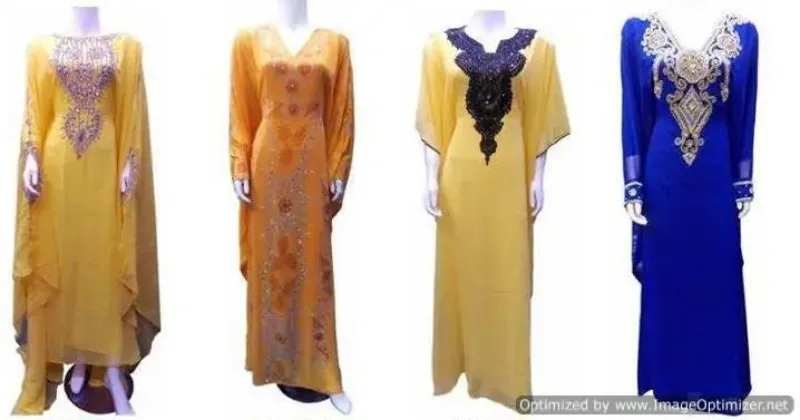 Picture of Radhe Designer Multicolor Georgette Kaftan Dress for Women - F162