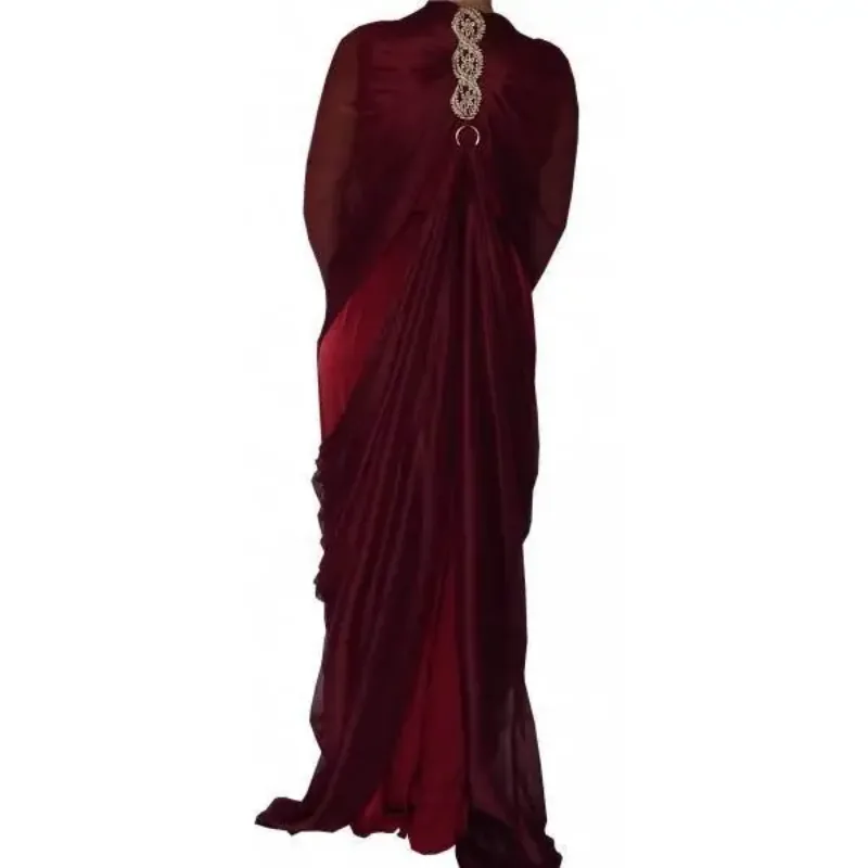 Picture of Radhe Designer Black Georgette Kaftan Dress for Women - F175