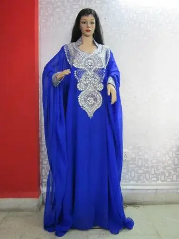 Picture of Radhe Designer Multicolor Georgette Kaftan Dress for Women - F171