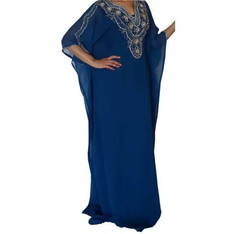 Picture of Radhe Designer Blue Georgette Kaftan Dress for Women - F185