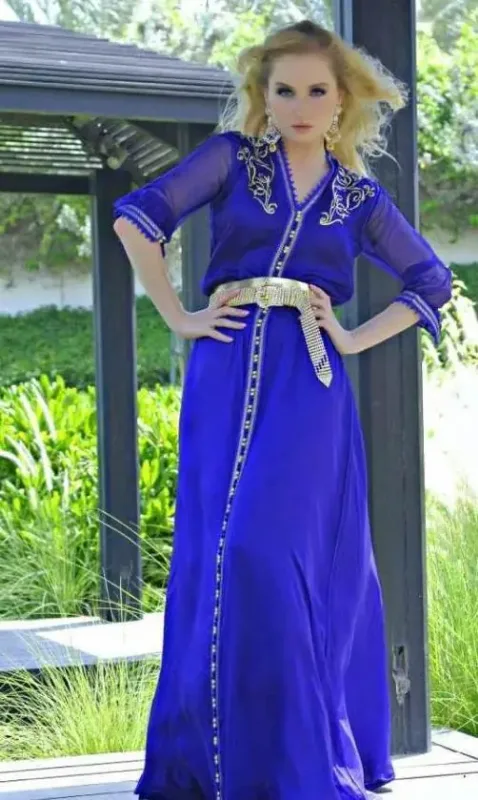 Picture of Radhe Designer Multicolor Georgette Kaftan Dress for Women - F201