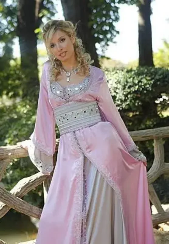 Picture of Radhe Designer White Georgette Kaftan Dress for Women - F195