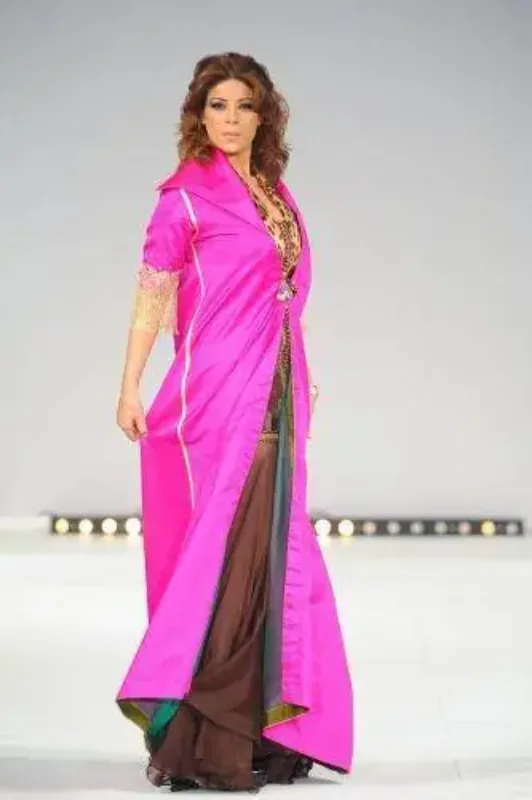 Picture of Radhe Designer Multicolor Georgette Kaftan Dress for Women - F196