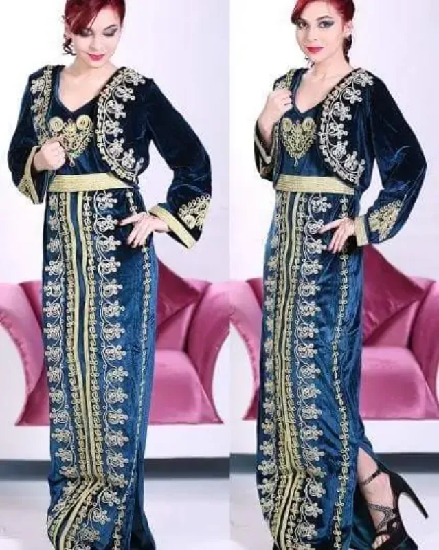 Picture of Radhe Designer Black Georgette Kaftan Dress for Women - F992