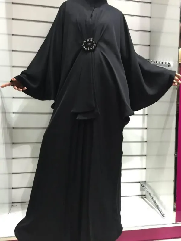 Picture of Radhe Designer Black Georgette Kaftan Dress for Women - F1287