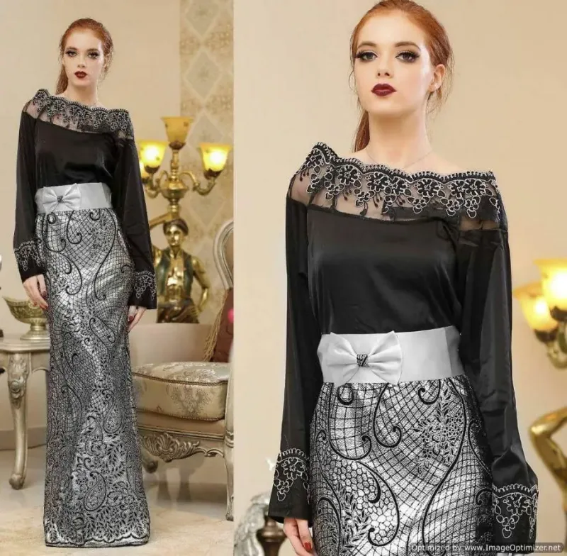 Picture of Radhe Designer Black Georgette Kaftan Dress for Women - F860
