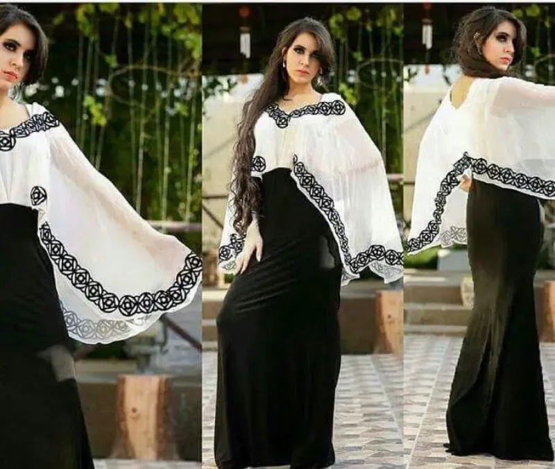 Picture of Radhe Designer Multicolor Georgette Kaftan Dress for Women - F858