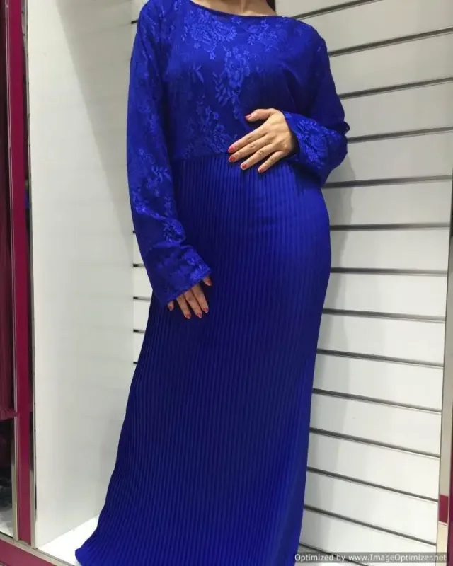 Picture of Radhe Designer Blue Georgette Kaftan Dress for Women - F1212
