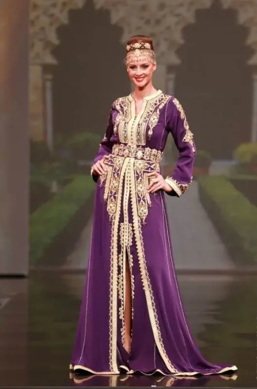 Picture of Radhe Designer Yellow Georgette Kaftan Dress for Women - F68