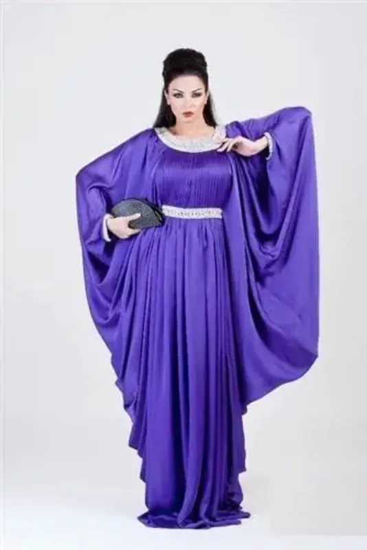 Picture of Radhe Designer White Georgette Kaftan Dress for Women - F246