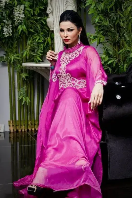 Picture of Radhe Designer Multicolor Georgette Kaftan Dress for Women - F250