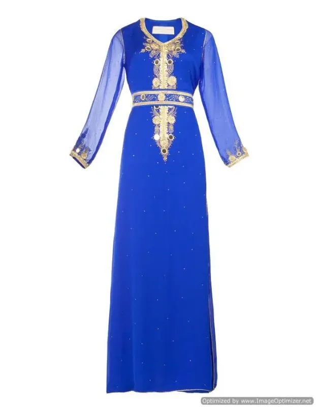 Picture of Radhe Designer Purple Georgette Kaftan Dress for Women - F262