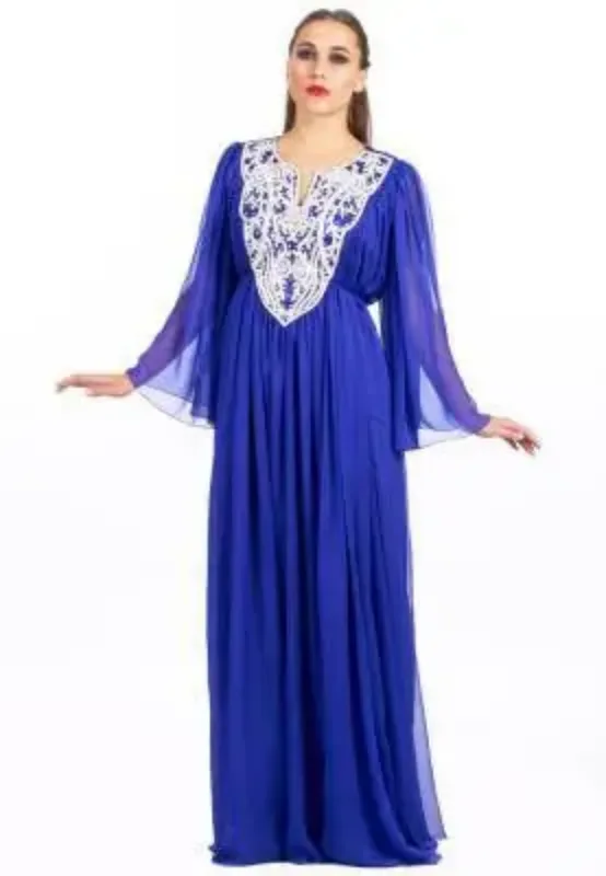Picture of Radhe Designer Multicolor Georgette Kaftan Dress for Women - F265