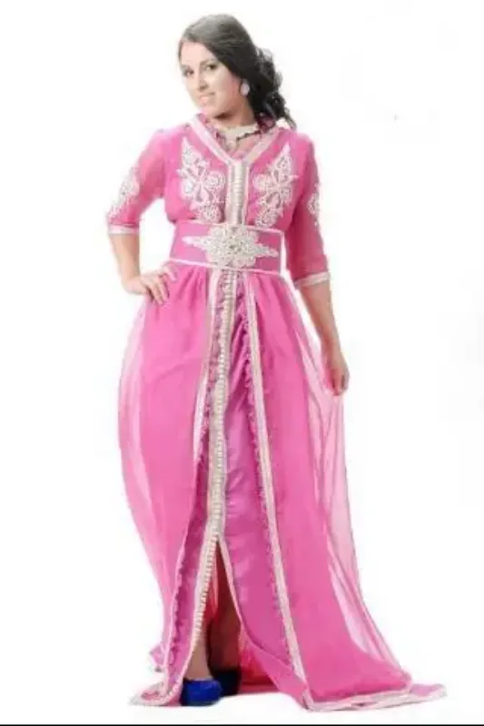 Picture of Radhe Designer Purple Georgette Kaftan Dress for Women - F296