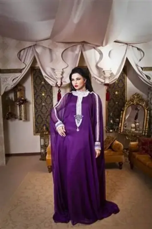 Picture of Radhe Designer Multicolor Georgette Kaftan Dress for Women - F301