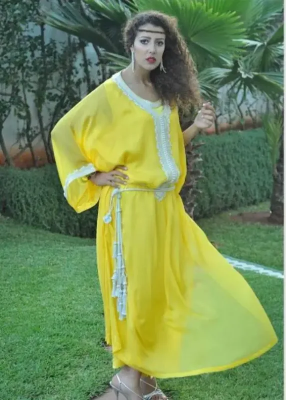 Picture of Radhe Designer Multicolor Georgette Kaftan Dress for Women - F312