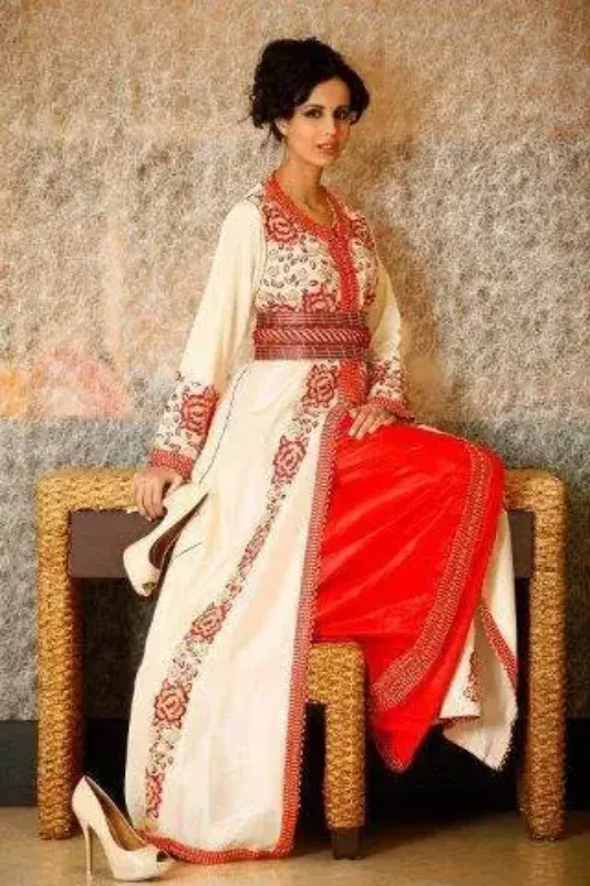 Picture of Radhe Designer Pink Cotton Kaftan Dress for Women - F310