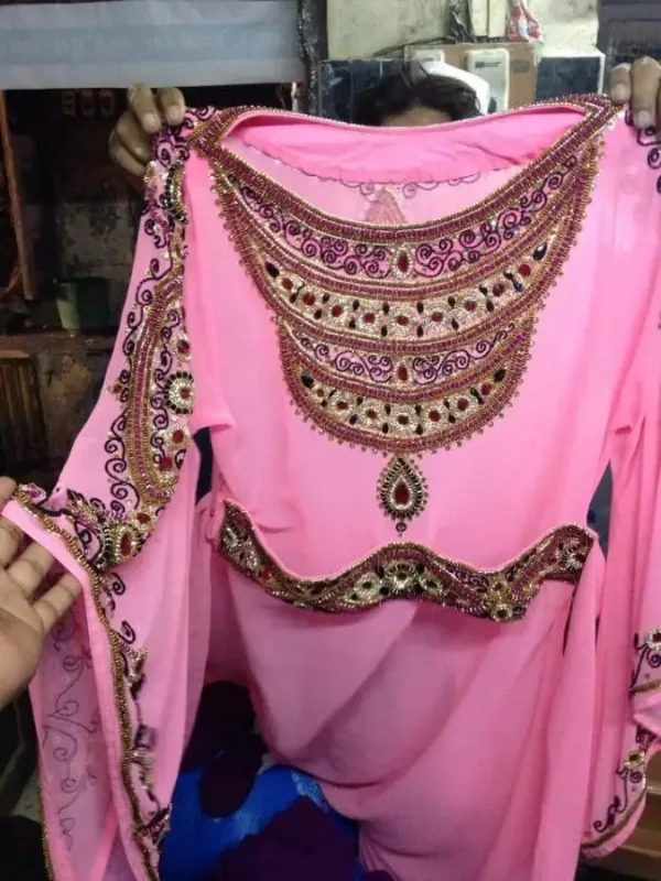 Picture of Radhe Designer Multicolor Georgette Kaftan Dress for Women - F336