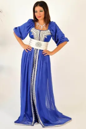 Picture of takshita kopen den haag,قفطان bleu,thobe with waistcoat