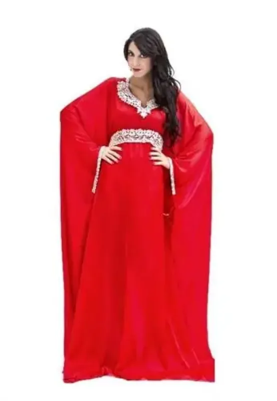 Picture of Radhe Designer White Georgette Kaftan Dress for Women - F249