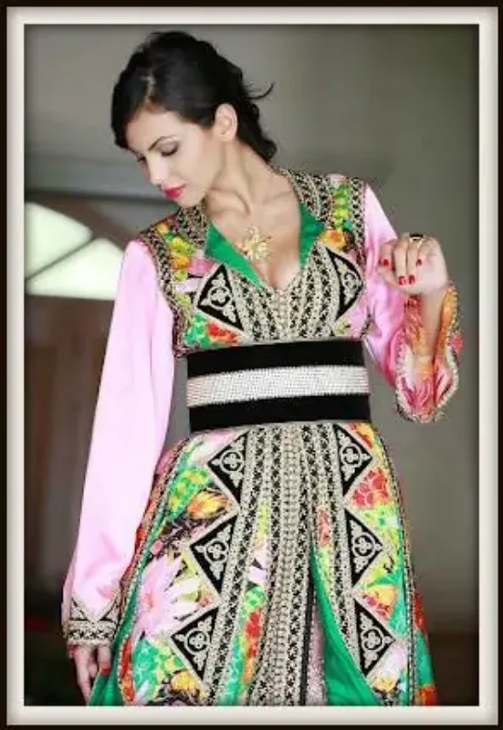 Picture of Radhe Designer Multicolor Georgette Kaftan Dress for Women - F333
