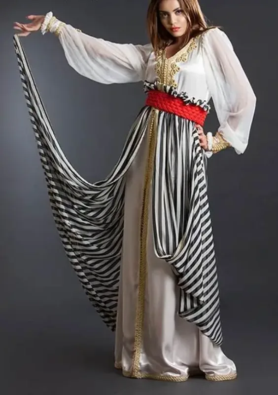 Picture of Radhe Designer Multicolor Georgette Kaftan Dress for Women - F329