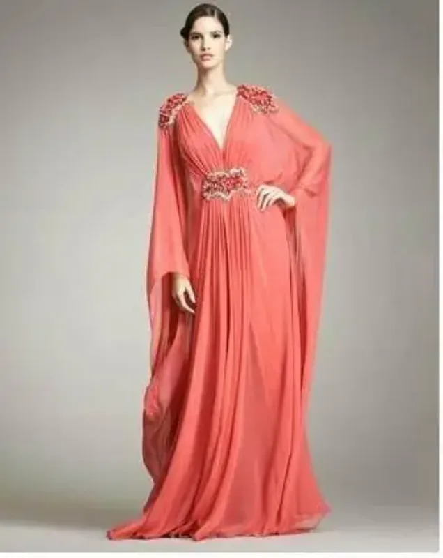 Picture of Radhe Designer Multicolor Georgette Kaftan Dress for Women - F332
