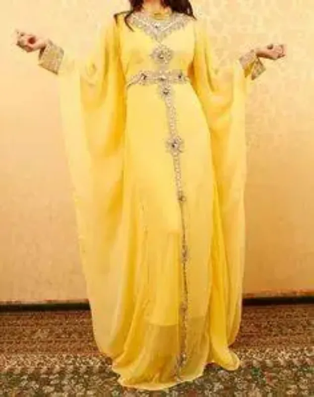 Picture of Radhe Designer Multicolor Georgette Kaftan Dress for Women - F62