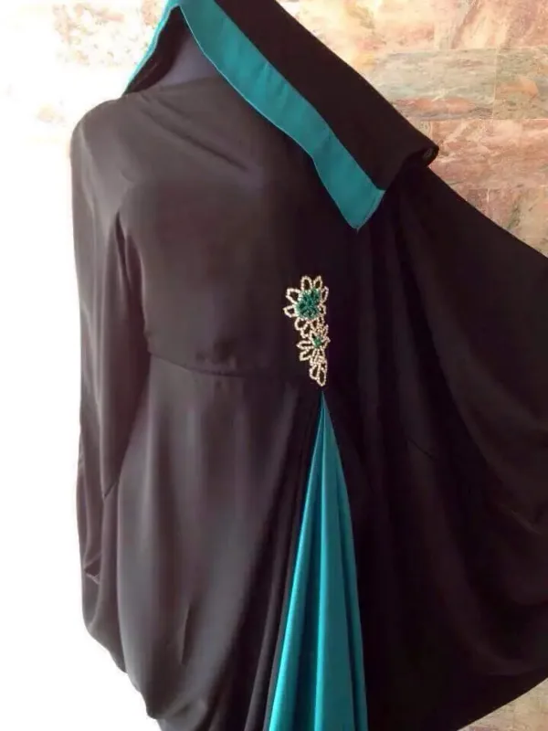 Picture of White Georgette Kaftan Dress for Women - Look 14773