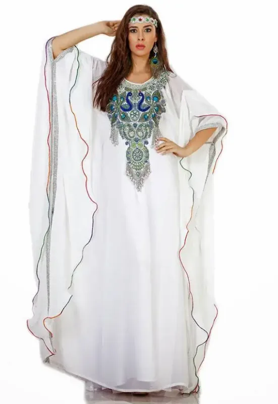 Picture of Radhe Designer Purple Georgette Kaftan Dress for Women - F7