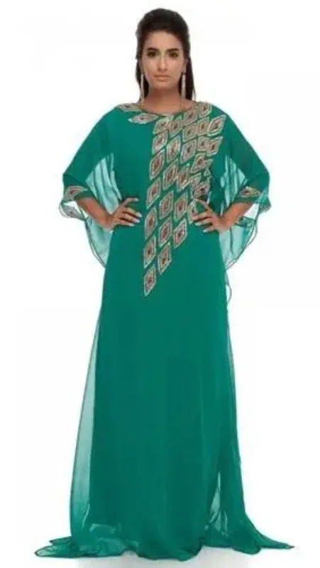 Picture of Radhe Designer Multicolor Georgette Kaftan Dress for Women - F44
