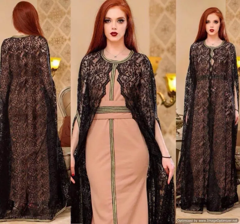 Picture of Radhe Designer Black Georgette Kaftan Dress for Women - F37