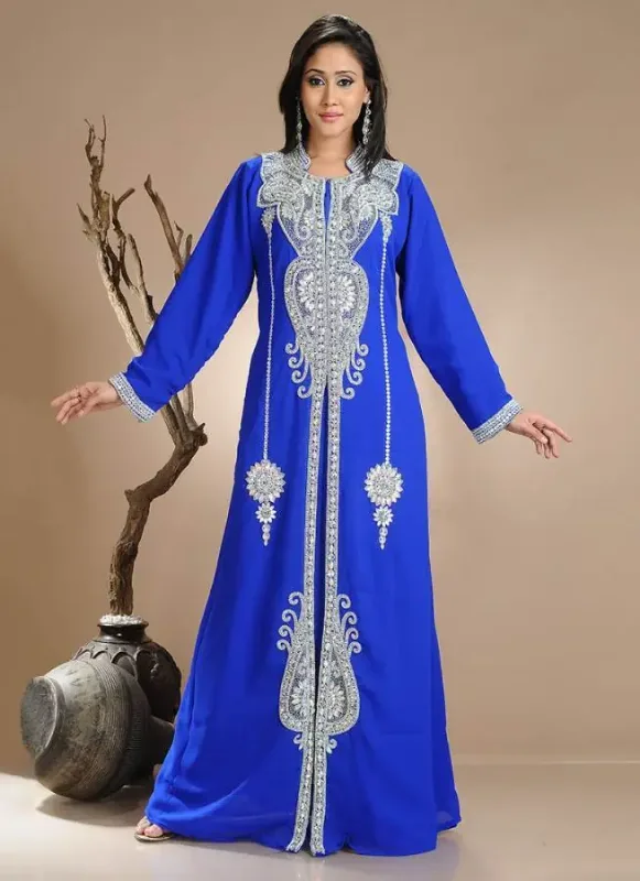 Picture of Radhe Designer Multicolor Georgette Kaftan Dress for Women - F12