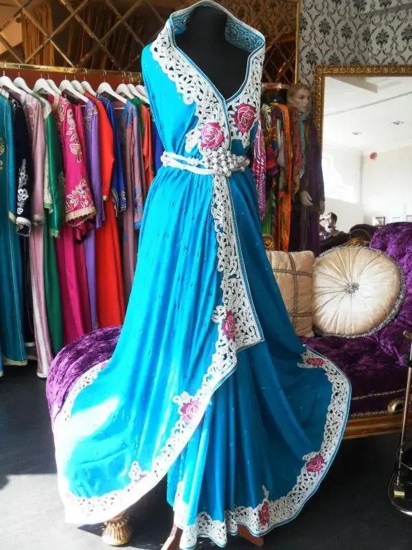 Picture of Radhe Designer Multicolor Georgette Kaftan Dress for Women - F43
