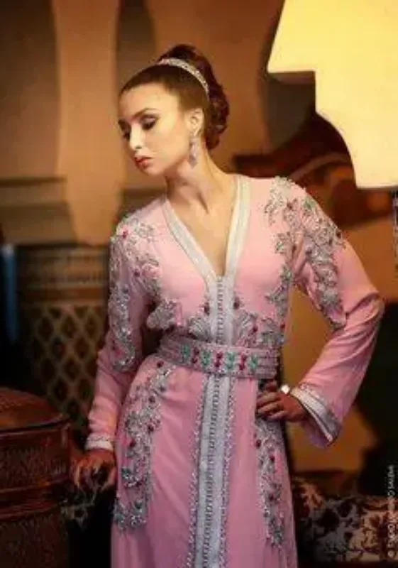 Picture of Radhe Designer Multicolor Georgette Kaftan Dress for Women - F1122