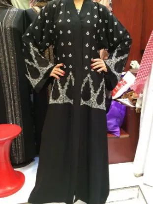 Picture of traditional dubai kaftan long sleeve hand embroidery fo