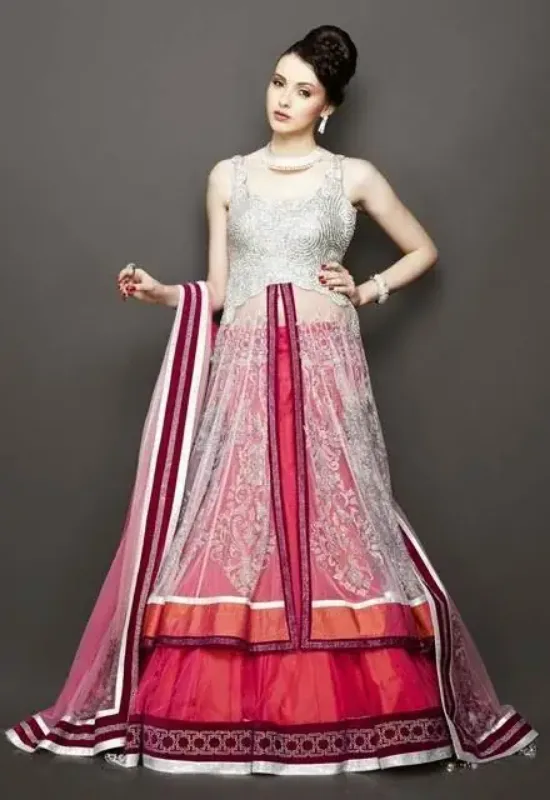 Picture of Radhe Designer Multicolor Georgette Kaftan Dress for Women - F710