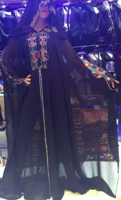 Picture of Radhe Designer Multicolor Georgette Kaftan Dress for Women - F1124