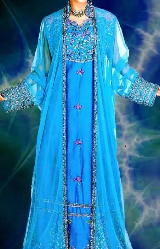 Picture of Radhe Designer Blue Georgette Kaftan Dress for Women - F355